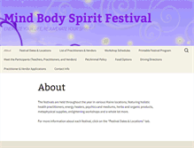 Tablet Screenshot of mindbodyspiritfestival.org
